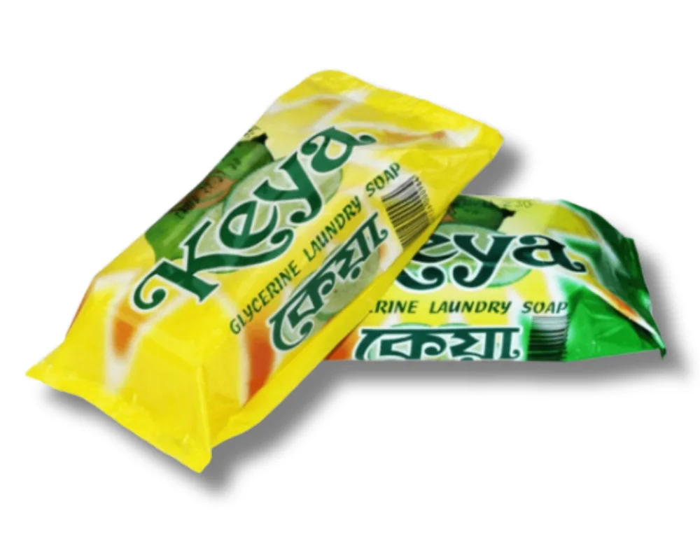 Keya Glycerine Laundry Soap Yellow 125gm    12pcs